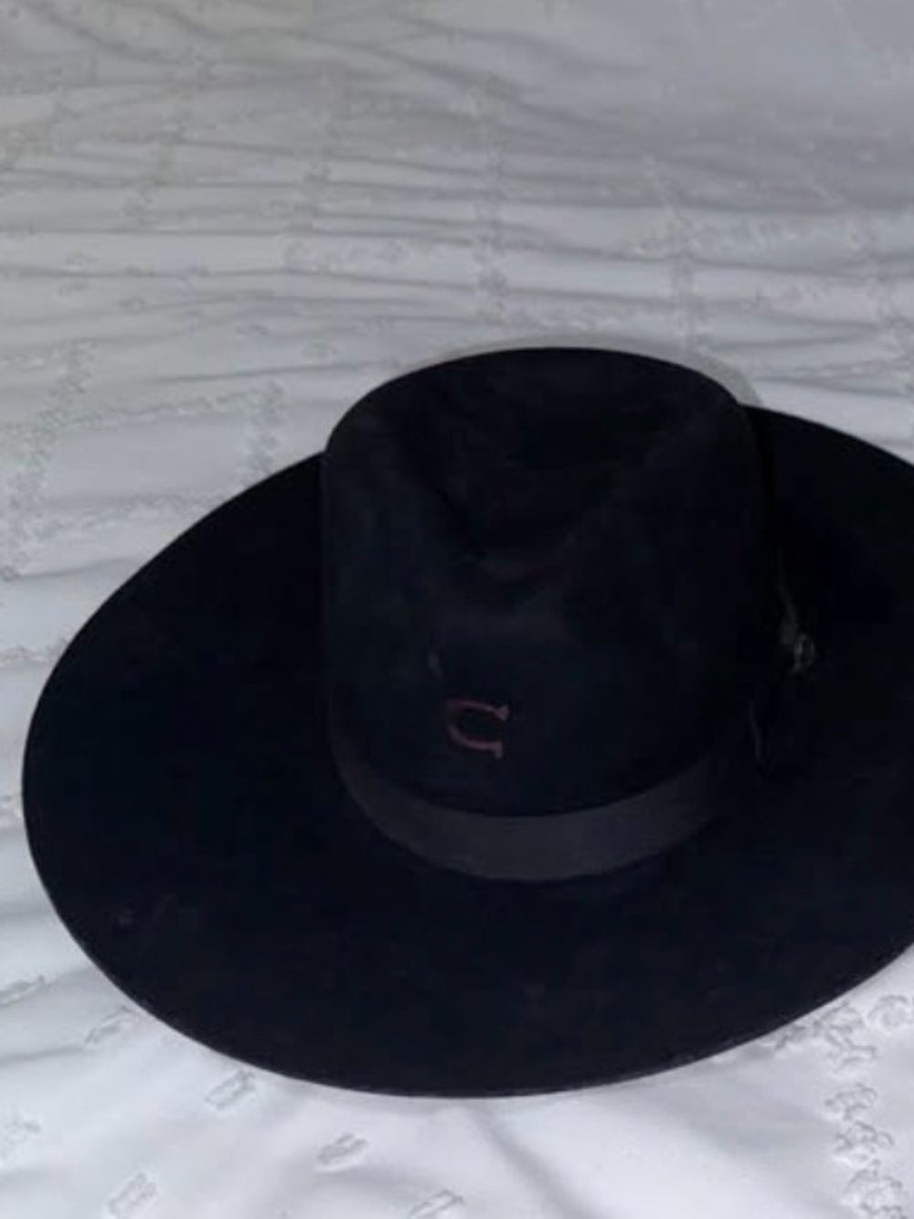 Charlie One Wide Brim Black Felt Hat